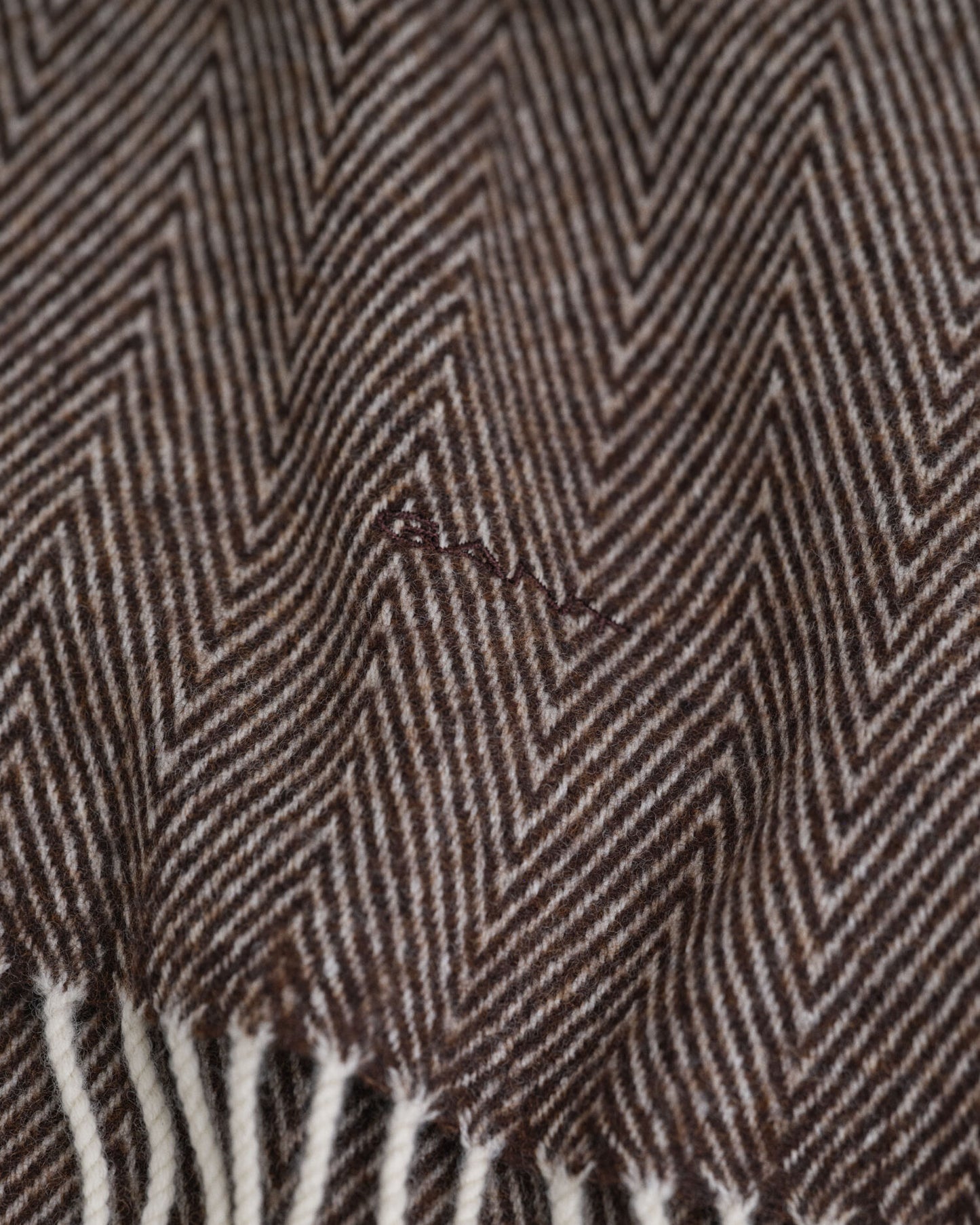 Wool Herringbone Scarf