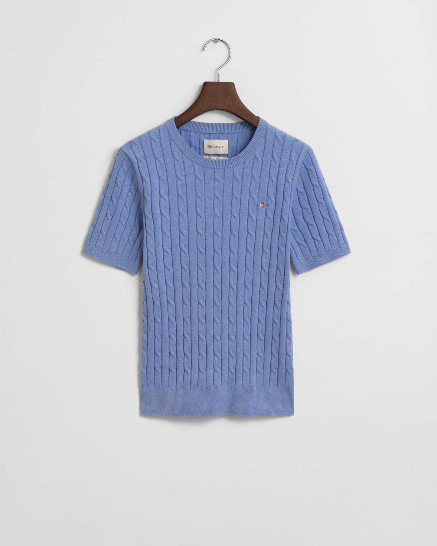 Pullover aus Stretch-Baumwolle mit Zopfmuster
