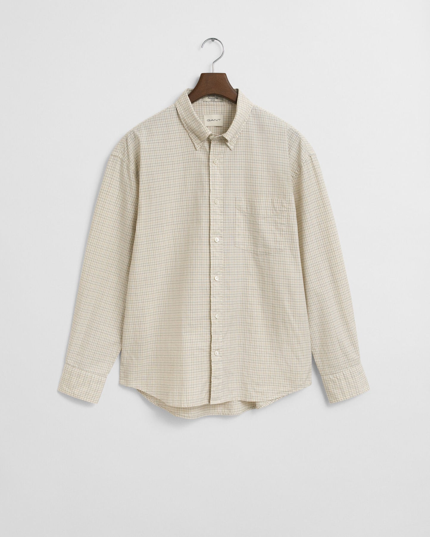 Chemise Oxford de luxe à carreaux, coupe ample