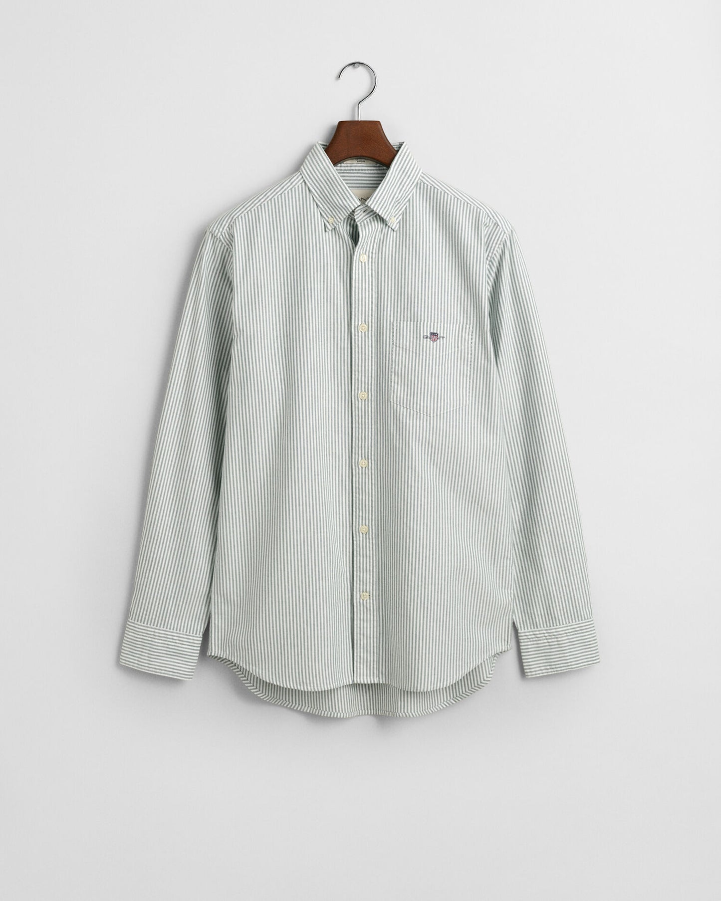 Chemise classique Oxford rayée banquier coupe droite