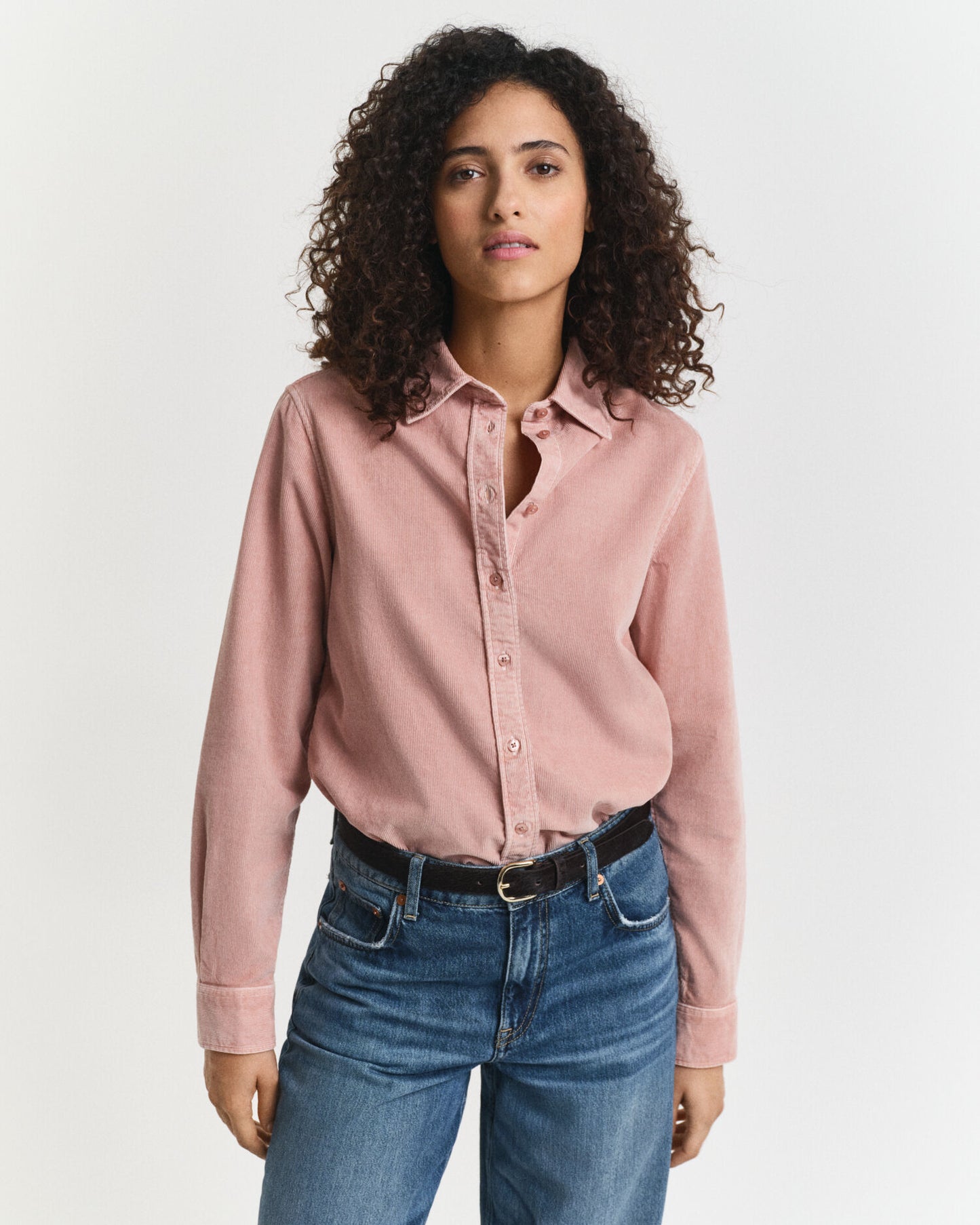 Chemise Regular Fit en Velours Côtelé