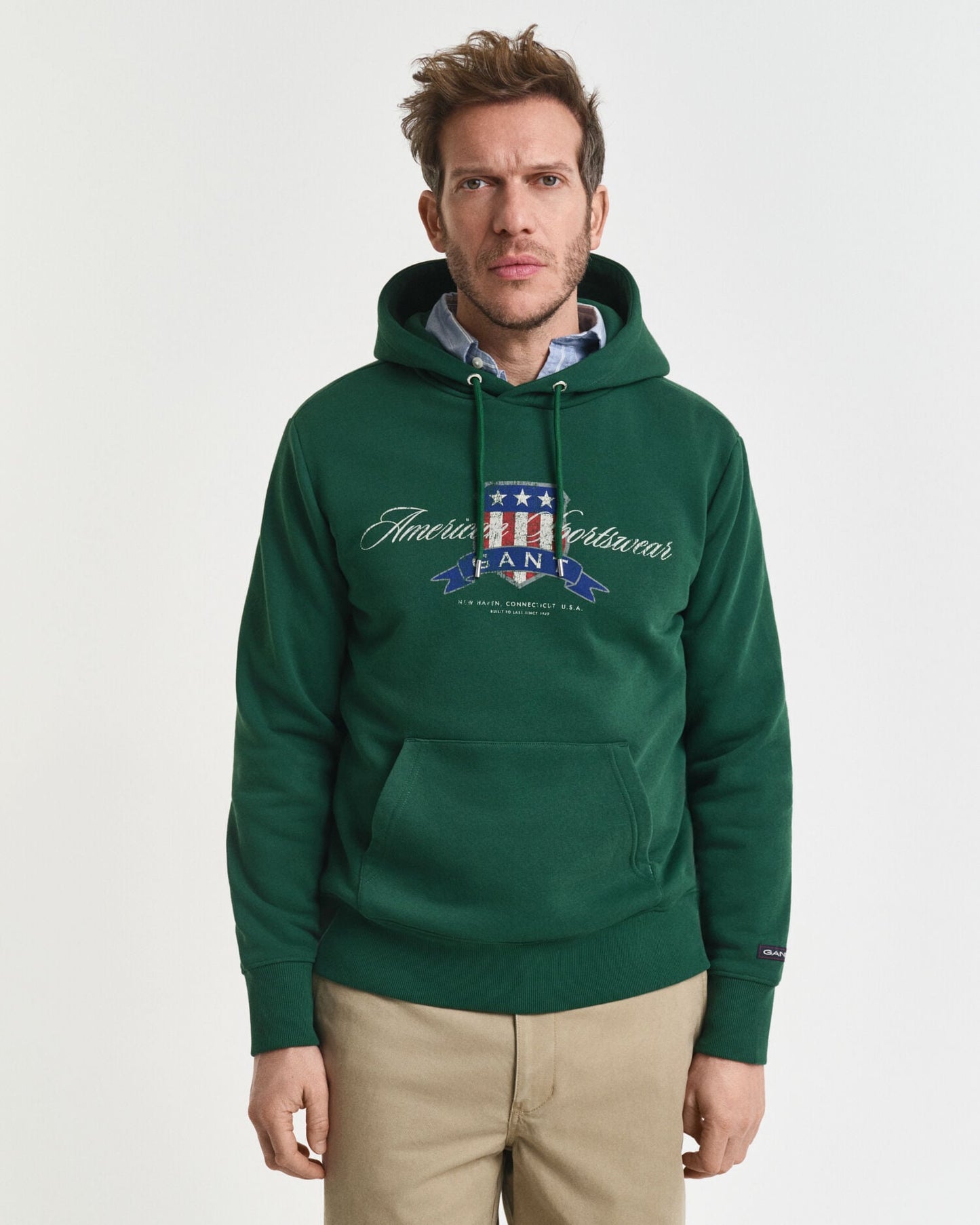 Sweat à capuche graphique avec emblème