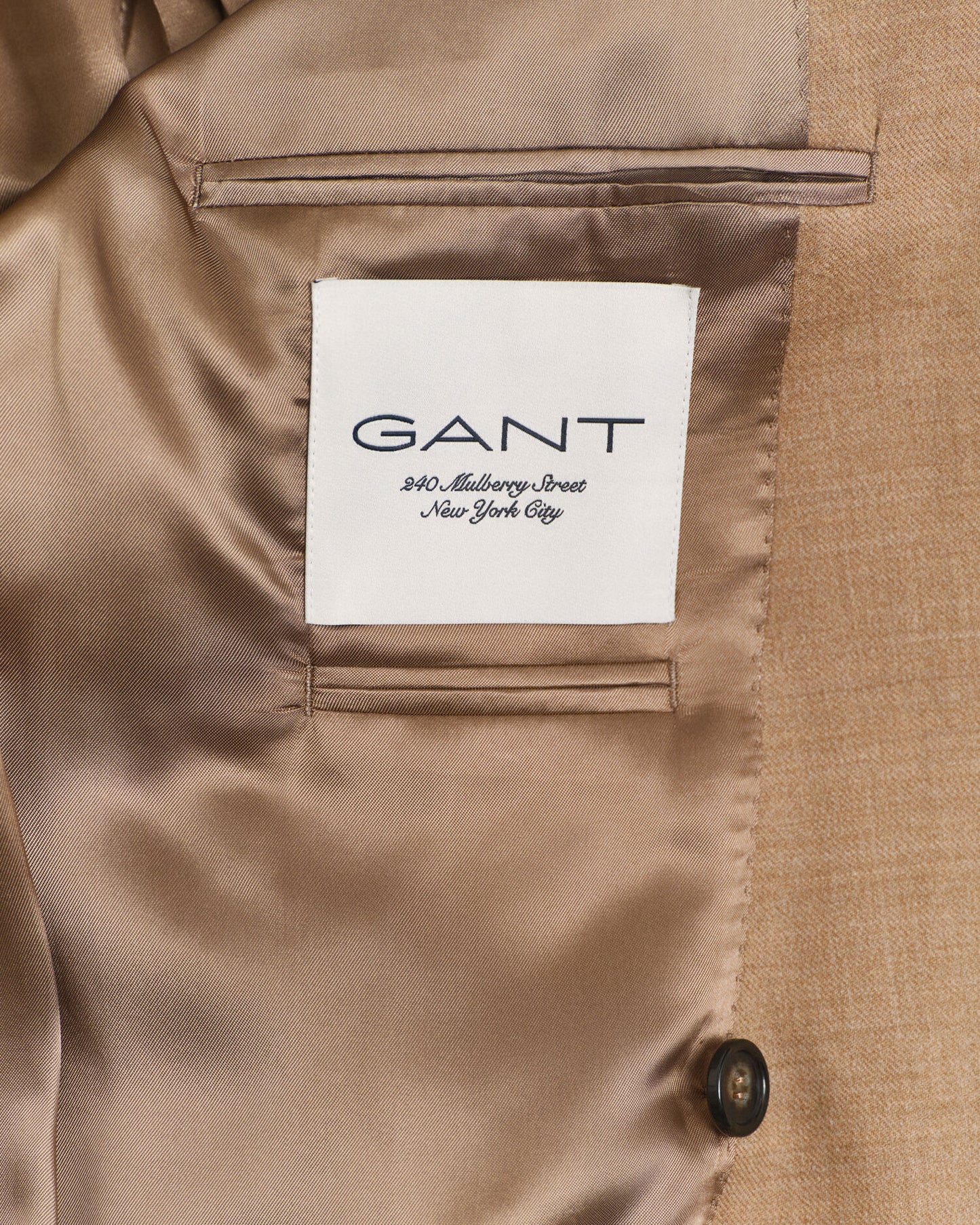 Blazer en flanelle couleur chameau