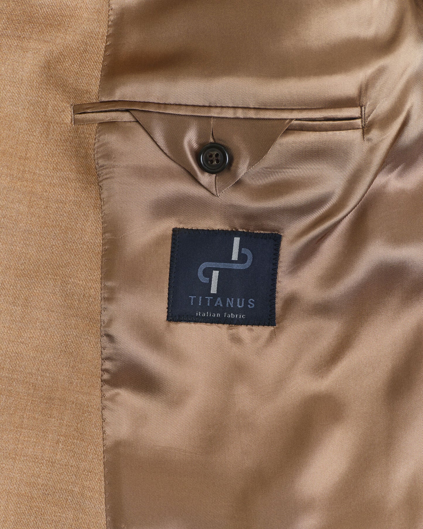 Blazer en flanelle couleur chameau