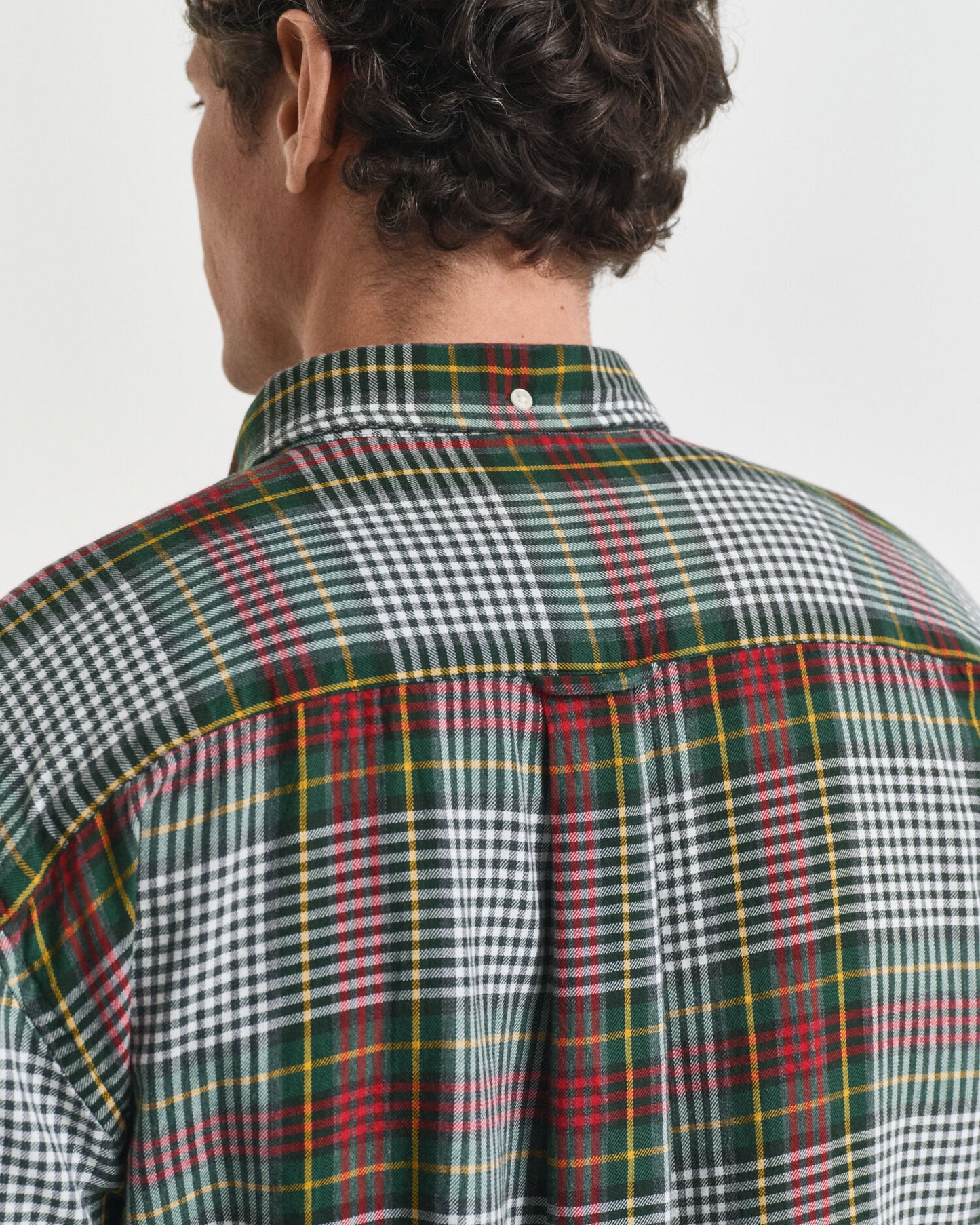 Chemise en sergé léger à carreaux coupe décontractée