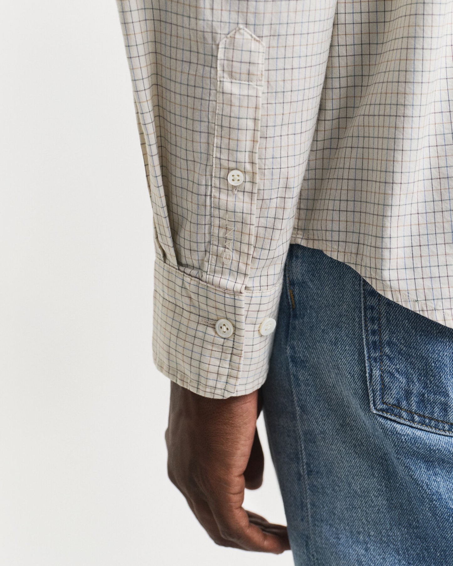 Chemise Oxford de luxe à carreaux, coupe ample