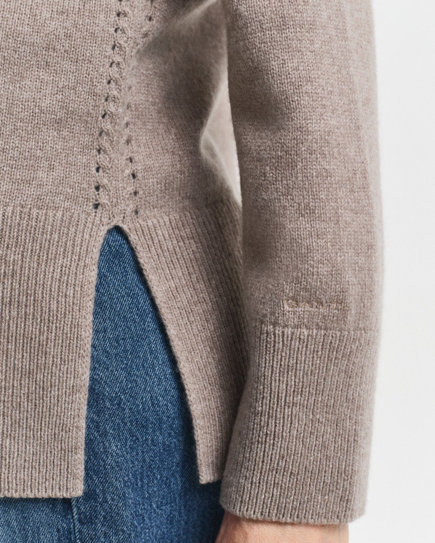 Rollkragenpullover aus weicher Wolle und Kaschmirgemisch