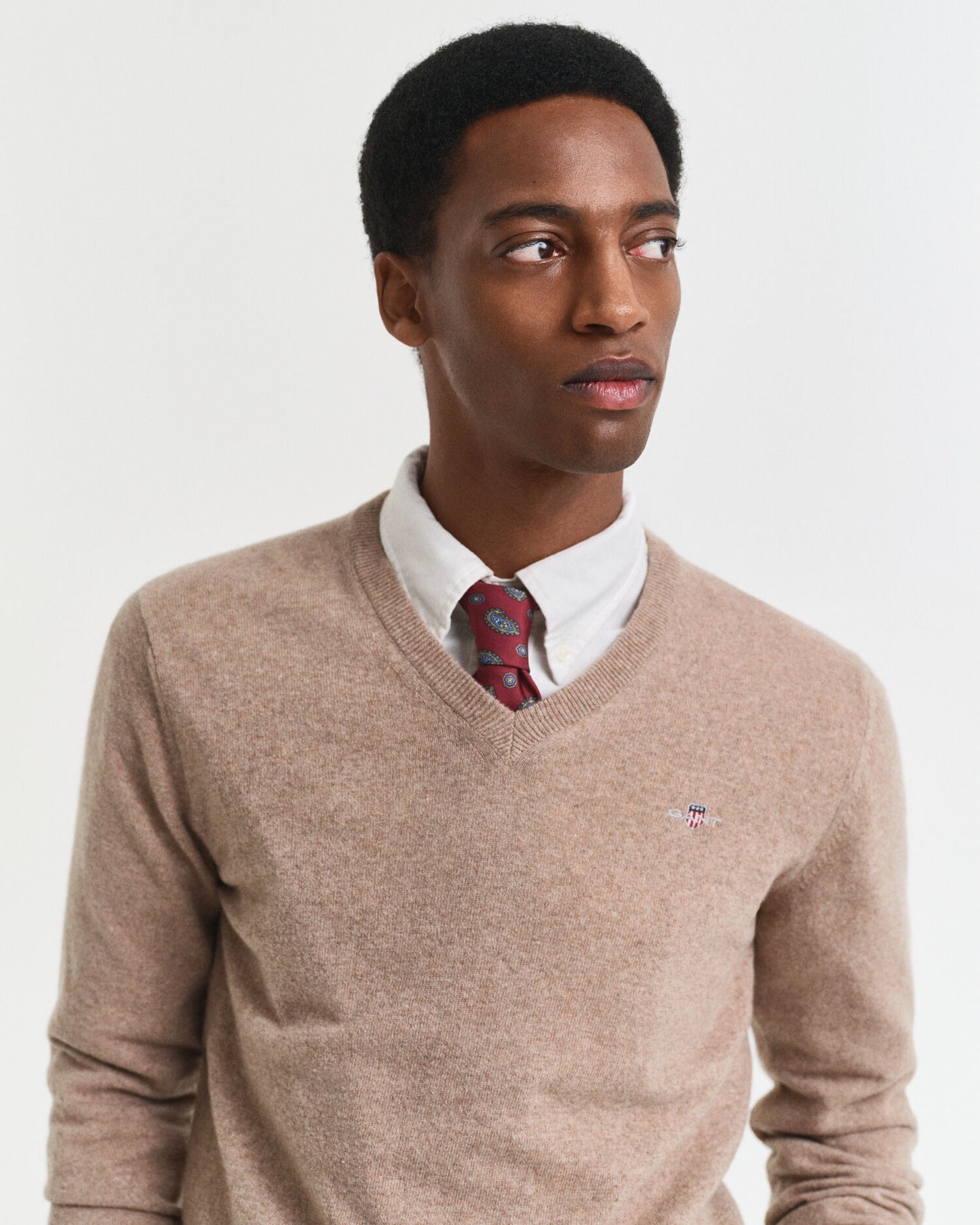 Superfeiner Lambswool V-Pullover
