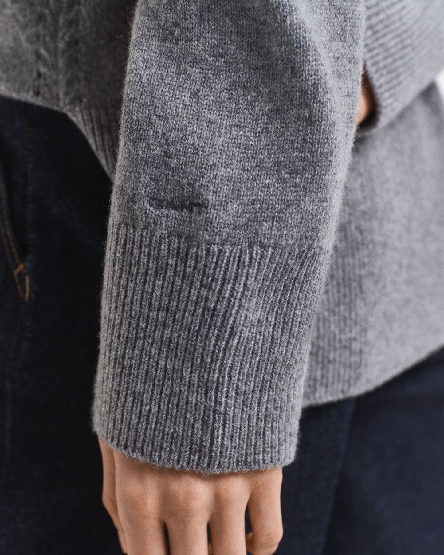Rollkragenpullover aus weicher Wolle und Kaschmirgemisch