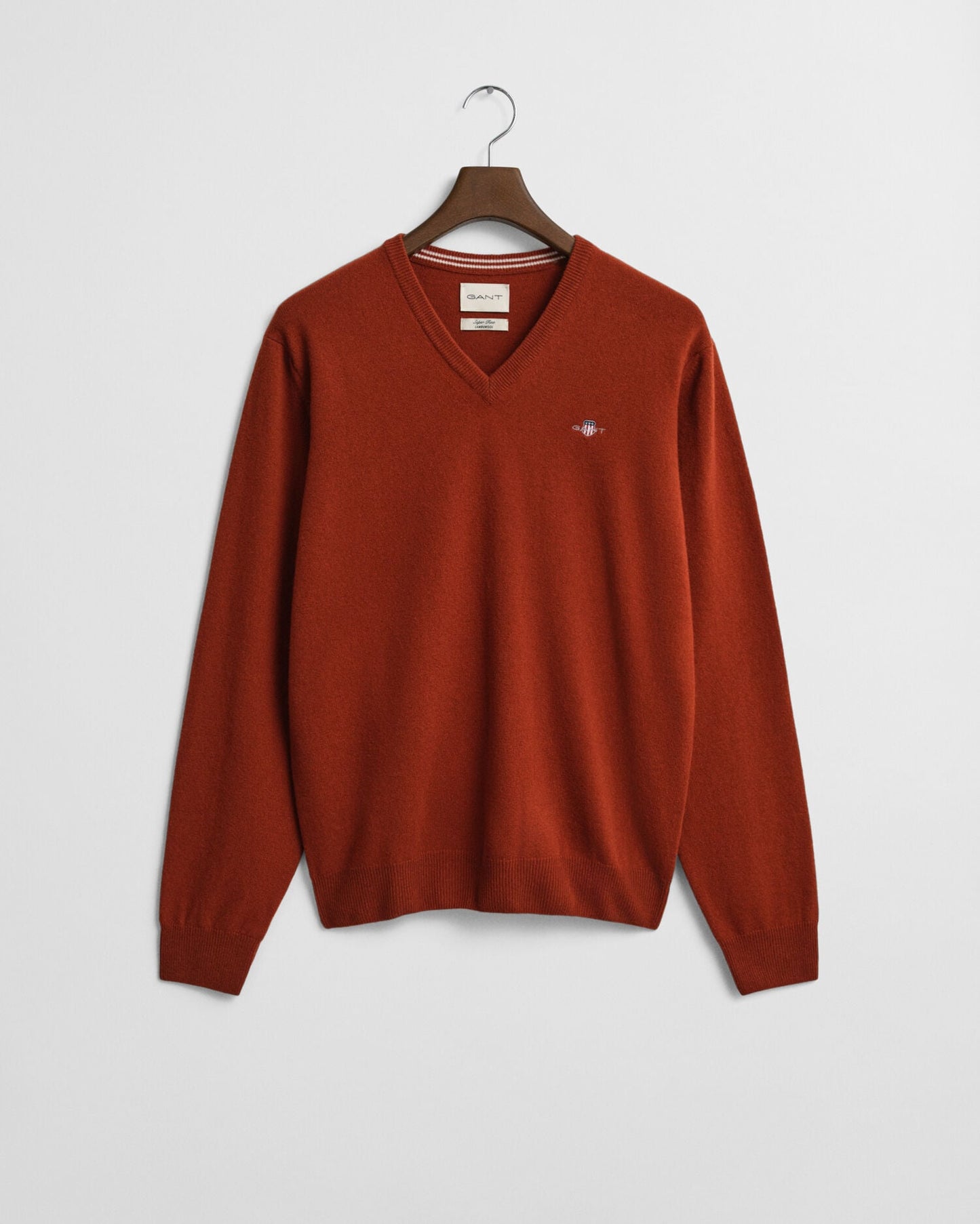Pull en V en laine d'agneau superfine