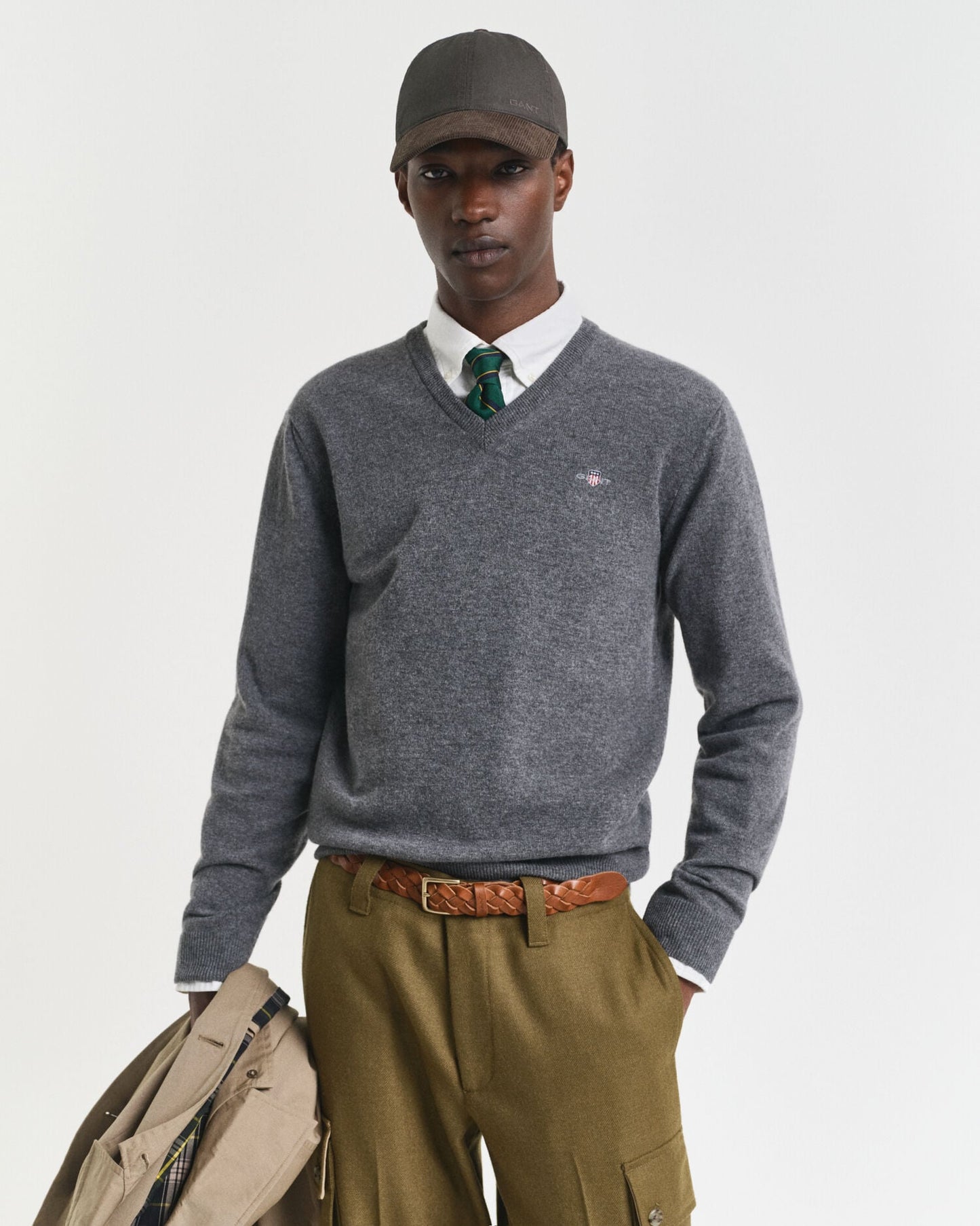 Superfeiner Lambswool V-Pullover