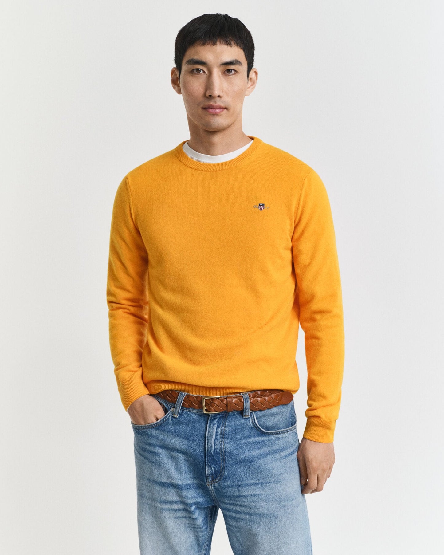 Pull col rond en agneau ultrafin