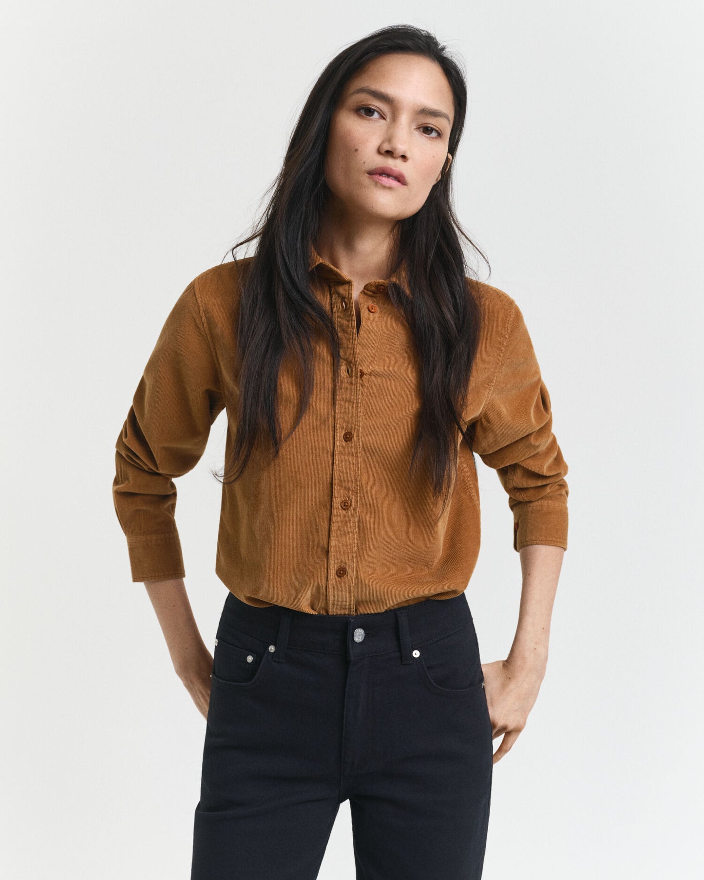 Chemise Regular Fit en Velours Côtelé